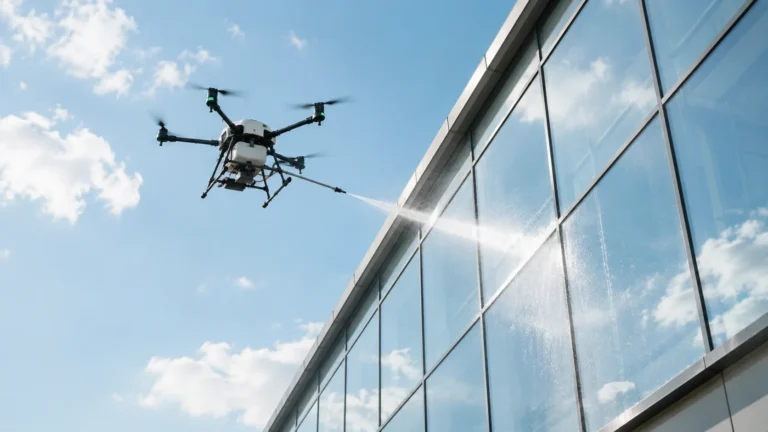 Drone glasreiniging