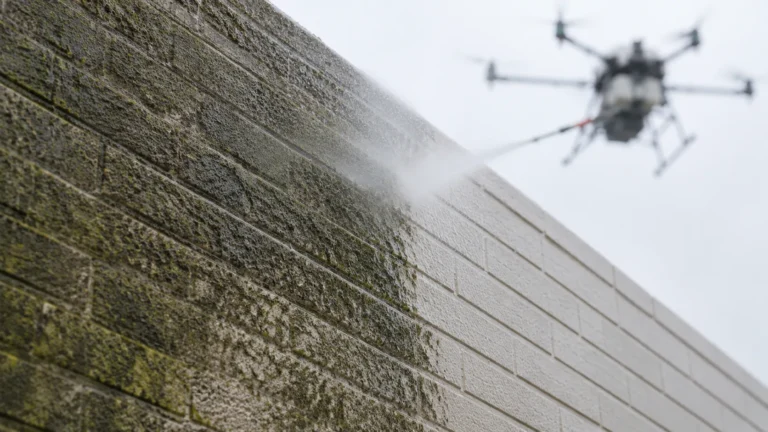 Drone gevelreiniging