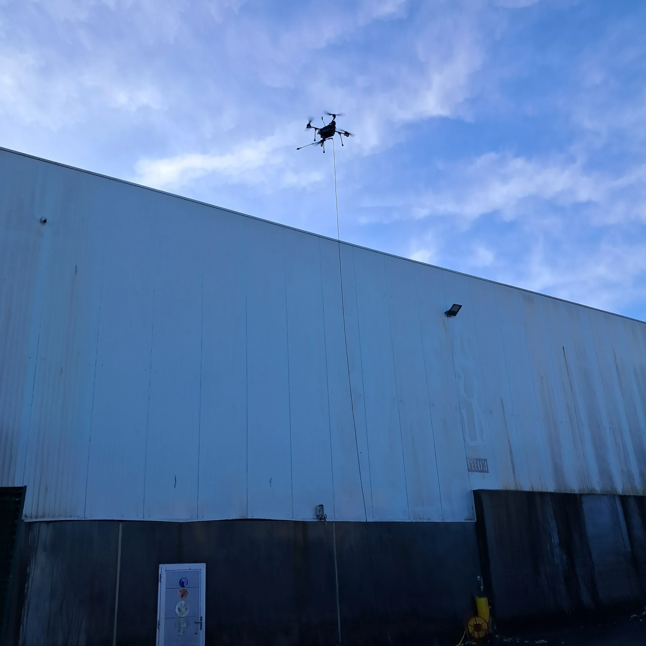 Gevelreiniging met drone
